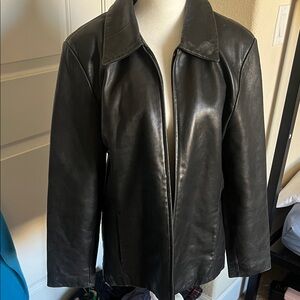 Women's Classic Black Leather Jacket